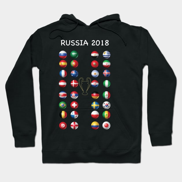 russia 2018 shirt Hoodie by yellowpinko